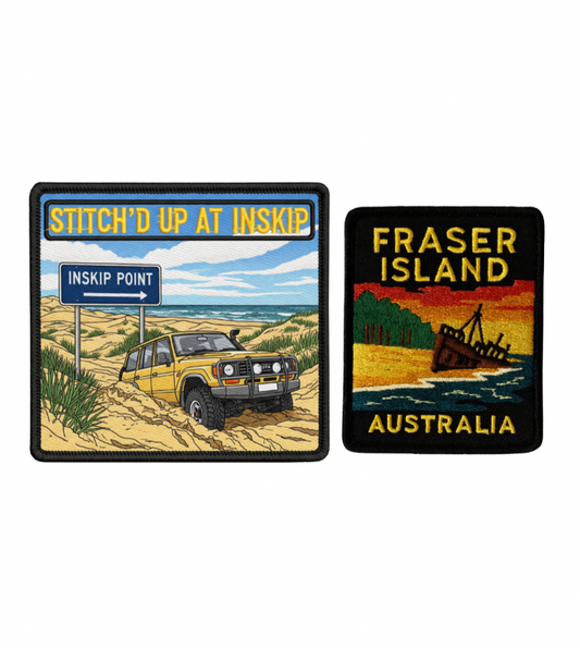 Bogged & Bound” – K’gari & Inskip Patch Pack
